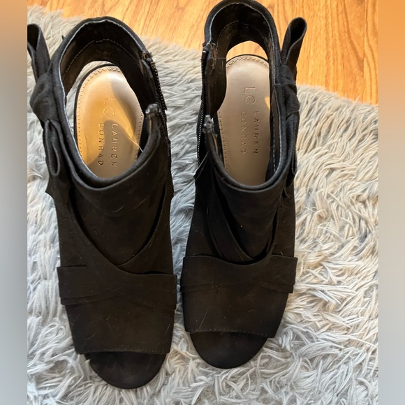 LC Lauren Conrad peep toe, bow booties size 8.5 - Picture 2 of 4